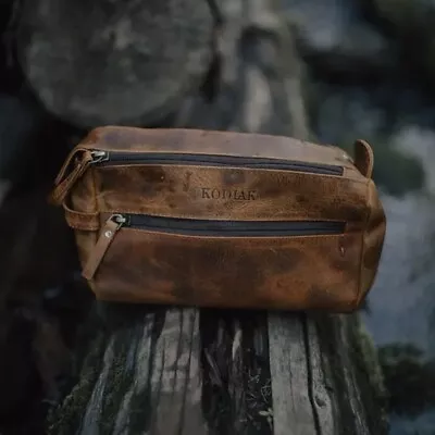 Leather Toiletry Bag For Men • $69.99