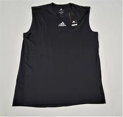Adidas Mens Techfit Sleeveless Compression Shirt H16392-270 Black • $41.61