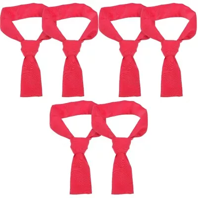  6 Pcs Red Cotton Chef Bow Tie Man Bread Ties Cook Suit Neckerchief • £12.75