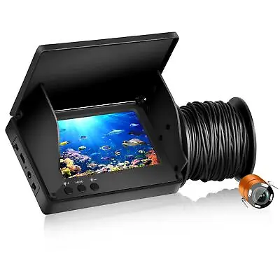 4.3  HD 195° Wide Angle Infrared Night Vision 1000TVL Underwater Fishing Camera • $55.99