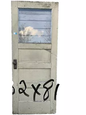 Antique Vintage Farmhouse  Door Primitive Chippy Paint 32x81 • $199