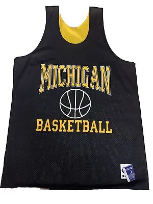 Michigan Basketball Champion NCAA Practice Mesh Jersey Size Large L • $26.99