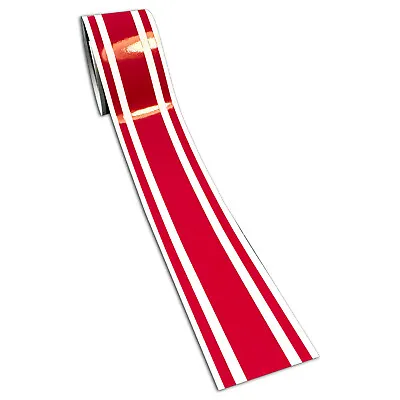 2  Red Glossy Vinyl Racing Stripes Decal Trailer Boat Windows Pinstripes • $9.99