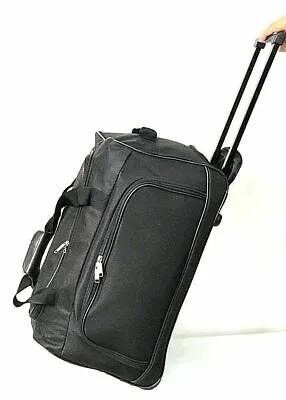 £34.99 • Buy Trolley Bag Hand Luggage Cabin Approved Wheeled Travel Suitcase Duffel Holdall 