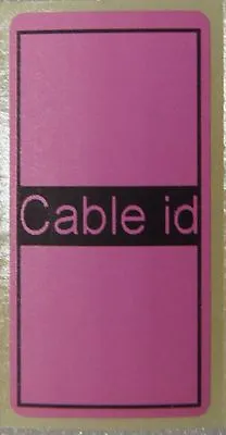 £2.45 • Buy 50 X Cable Id Tidy Labels Self Adhesive Sticky Identification Stickers Tags Pink