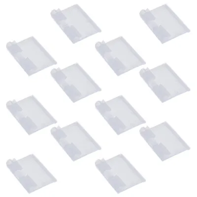 £10.77 • Buy 50pcs Label Holders For Storage Bins Pegged Tags Clear Plastic Label Holder
