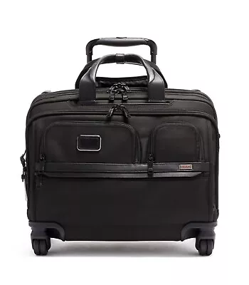 Tumi Deluxe 4 Wheeled Laptop Case Brief 117158-1041  MSRP $1095 • $895