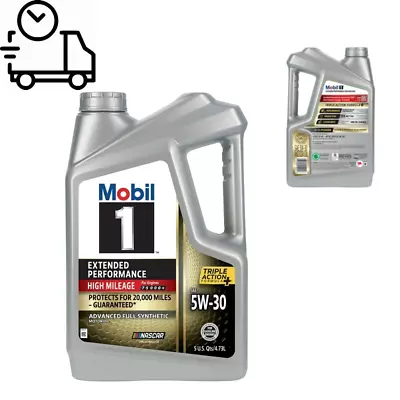 Mobil 1 Extended Performance High Mileage Full Synthetic Motor Oil 5W-30 5 Qt • $25.41