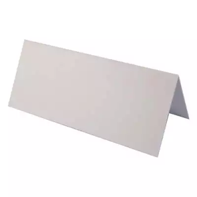 100 X Smooth White Blank Table Name Place Cards For Weddings & Parties • £3.99