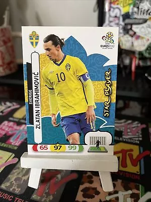 Panini Euro 2012 Trading Card - Zlatan Ibrahimovic Star Player • £3.95
