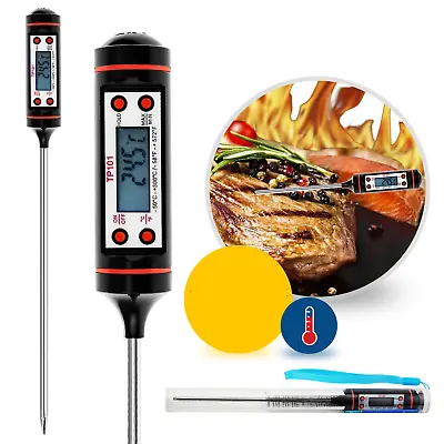 £3.99 • Buy Food Thermometer Probe Digital Cooking Meat BBQ Kitchen Temperature Grill Water