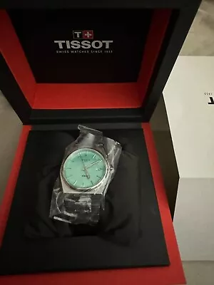 New Tissot PRX 35mm Tiffany Mint Green Dial SS Women's Watch T137.210.11.091.00 • $325