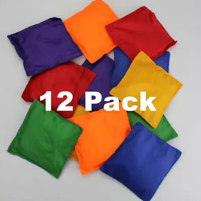 £9.49 • Buy 12 X Bean Bags Colourful PE Sports Day Throwing Catching Juggling Games Beanbags