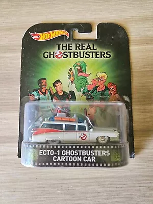 HOTWHEELS Retro Entertainment 2015 E - GHOSTBUSTERS Ecto-1 Cartoon Car 1:64 • $90