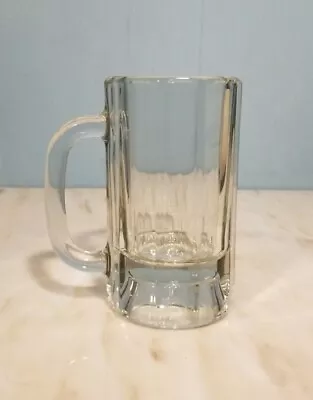 Libbey Beer Mug Clear 6  Tall HEAVY 2 LB 6 OZ SOLID • $6.82