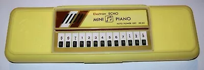 Electron Echo Mini Piano HC-02 Yellow With Pencil Case New Unused • $40