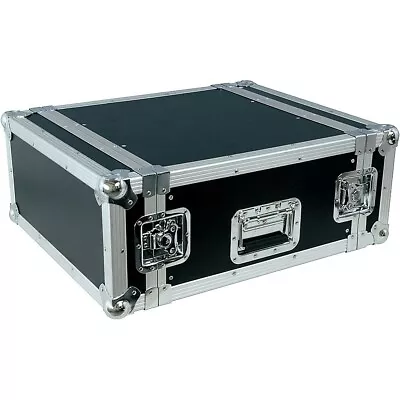 Musician's Gear Rack Flight Case 4 Spaces Black • $89.99