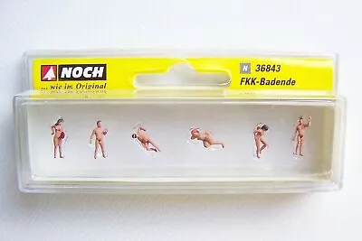 N Scale Noch 36843  - 6 Nude Bathers At The Beach Pre-painted Figures • $26.99