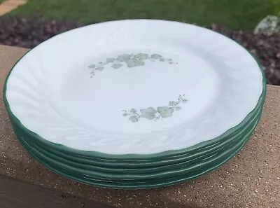 $19.99 • Buy Set Of 6 Corelle Callaway Ivy Green White Salad Bread Dessert Plates 7 1/4 