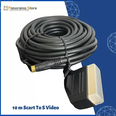 £13.99 • Buy 10M Scart Cable To S Video 4 Pin Male Cable Lead Gold Connectors UK SELLER