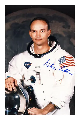 Michael Collins Signed A4 Photo Print Apollo 11 Buzz Aldrin Neil Armstrong • £6.99