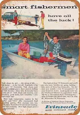 Metal Sign - 1957 Evinrude Boat Motors - Vintage Look Reproduction • $18.66
