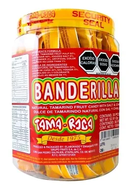 Banderilla  Tamarindo Mexican Candy Sticks. Contains 10 Pieces Of Spicy Tamarind • £19.99