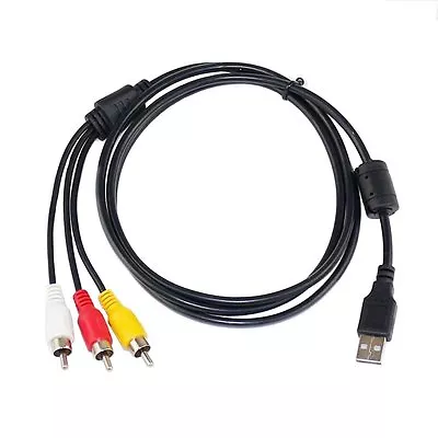 NEW USB A Male To 3 RCA Male Video Cable Television Audio Adapter Free Shipping • $7.99