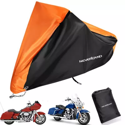 XXXL Orange Motorcycle Cover For Harley Davidson Road Glide King Ultra Limited • $23.69