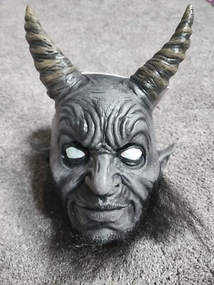 $45.99 • Buy Ghoulish Products Black Devil Halloween Costume Mask