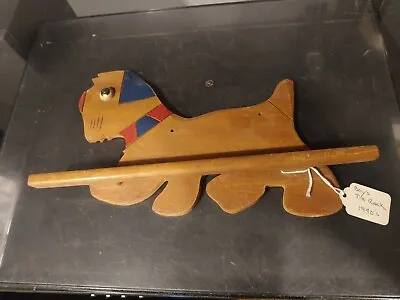 Vintage. 1940's Wooden Tie Rack Wall Mounted Dog Shaped • $9.99