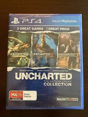 Uncharted The Nathan Drake Collection PS4 Games Sony Playstation 4 New  • $0.99