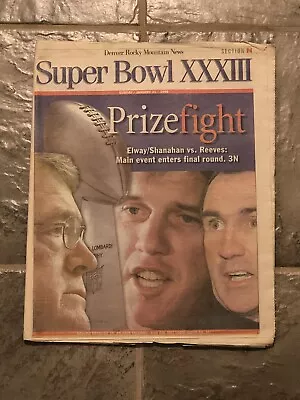 1999 Denver Broncos Super Bowl Preview Newspaper. John Elway • $14.99