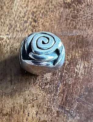 Pandora Silver Antique Rose Charm  • £12