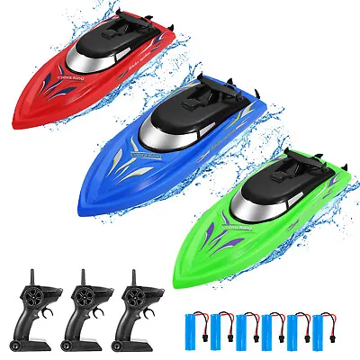 3 Pack RC Boat Remote Control Boats For Pools And Lakes 2.4 GHz RC Boat For Kids • $20.09