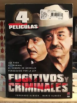 Fugitivos Y Criminales Fernando Y Mario Almada Ley Fuga El Criminal (DVD) NEW • $8.95