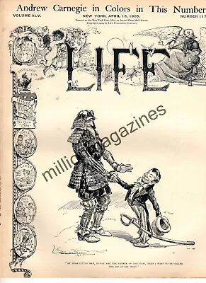 1905 Life April 13 - Hetty Green; Mary Baker Eddy; CArnegie; Maurice Barrymore • $37.70