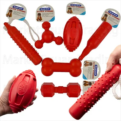 £7.95 • Buy Strong Dog Toys Extra Strong TPR Tough Rubber Toys None Toxic Floats