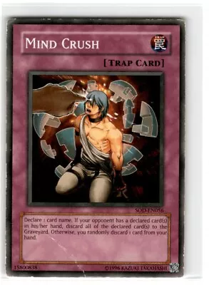 Yu-Gi-Oh! Mind Crush Common SOD-EN056 Heavily Played Unlimited • $2.09