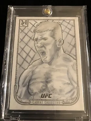 2018 Topps Ufc Museum Collection 1 Of 1 Canvas Sketch Of Tj Dillashaw • $100