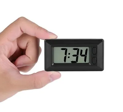 Portable Small Digital Clock LCD Date Time Calendar For Car Dashboard Table Desk • $11.95