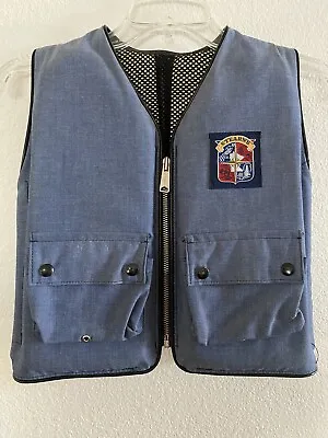 Stearns Sans-Souci Type III Vintage Denim Zip Life Jacket Vest Youth Chest 24-30 • $26.89