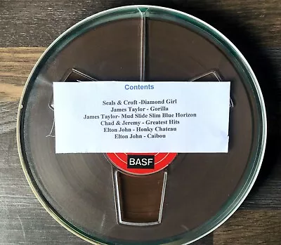 One Used BASF Recording Reel To Reel Tape 7  Great Cond *Please See Description • £11.99