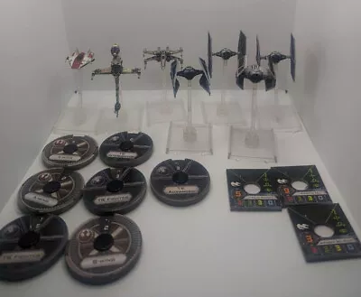 Star Wars X-wing Miniatures Game 1st Edition Lot A Wing Tie Int B Wing Vader • $60