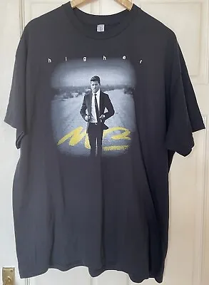 Rare Michael Bublé Higher Tour 2023 Tshirt Size XL Black Heavy Cotton • £12.99