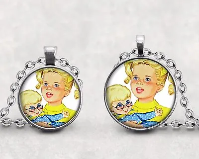 Buffy And Mrs. Beasley Pendant Necklace Key Ring Family Affair Anissa Jones • $12.95