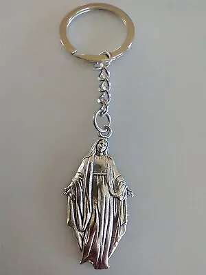 Catholic Miraculous Medal Mary Keychain Key Chain • $10.99