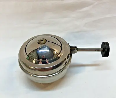 ANTIQUE 1895 S. STERNAU & CO. NICKEL PLATED OIL/ALCOHOL BURNER W/Stage Horn • $45