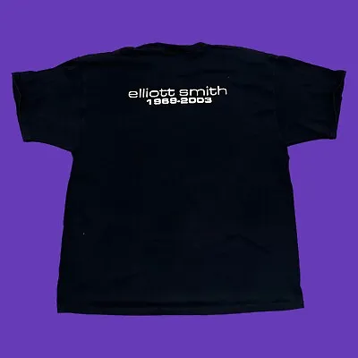 Vintage 2003 Elliott Smith Memorial XO Album Promo T Shirt Mens Sz XXL Rare Y2K • $220