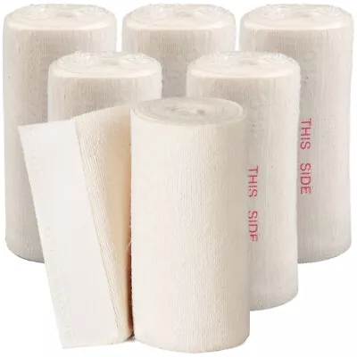 Lot Cotton Elastic Compression Bandages Body Wrap Hook/Loop 5 Yards Per Roll • $8.99